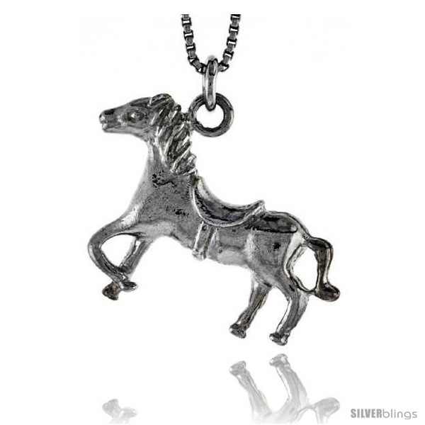 Primary image for Sterling Silver Horse Pendant, 1 in 