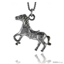 Sterling Silver Horse Pendant, 1 in  - £60.77 GBP