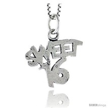 Sterling Silver Sweet 16 Talking Pendant, 1/2 in tall -Style  - £26.59 GBP