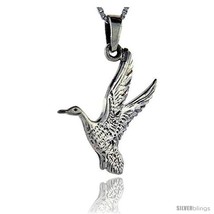 Sterling Silver Goose Pendant, 1 1/2 in  - £36.69 GBP