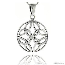 Sterling silver celtic knot pendant 1 18 in thumb200