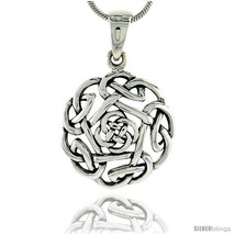 Sterling Silver Celtic Knot Pendant, 3/4  - £39.06 GBP