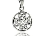 Sterling silver celtic knot hearts pendant 34 in thumb155 crop