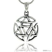 Sterling Silver Celtic Knot Pendant, 3/4 in -Style  - £33.68 GBP