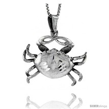 Sterling Silver Crab Pendant, 1 in  - £51.14 GBP
