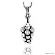 Sterling Silver Grape Cluster Pendant, 1 in  - £35.88 GBP