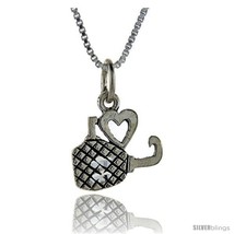 Sterling Silver Sports Pendant 1 in wide Talking  - $43.79