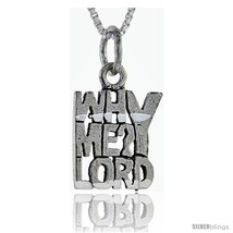 Sterling Silver Why Me Lord Talking Pendant, 1 in  - £34.43 GBP