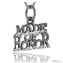 Sterling Silver Maid of Honor Talking Pendant, 1 in  - £34.20 GBP