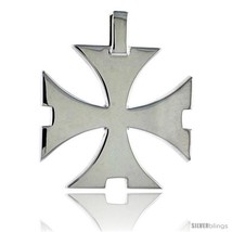 Sterling Silver Saint John&#39;s / Maltese Cross / Regeneration Cross, 1 in (25 mm)  - £82.36 GBP