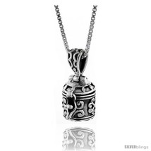 Sterling Silver Prayer Box with Floral Design -Style  - £23.03 GBP
