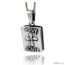 Sterling Silver Prayer Box in the Shape of Bible -Style  - £28.91 GBP