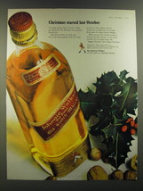 1964 Johnnie Walker Red Label Scotch Ad - Christmas started last October - £14.78 GBP