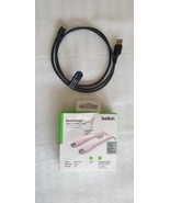 2-Pack Belkin BoostCharge USB-C Cable 3.3FT Braided (Black &amp; Pink) - $19.13 CAD