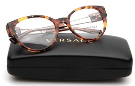 New Versace MOD.3307 5119 Havana Eyeglasses Frame 52-19-140mm B44mm Italy - £97.89 GBP