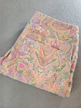 Chaps Women&#39;s Size 10 Slimming Fit Slim Ankle Jeans Pants Multicolored Paisley - $12.99