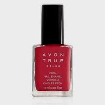 Avon True Color Pro+ Nail Enamel ROYAL RED Long Lasting High Shine New in Box - $7.37