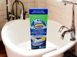 Scrubbing Bubbles FRESH BRUSH REFILLS 8ct Citrus Heavy-Duty Tough Stains... - $12.08