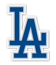 Los Angeles Dodgers &quot;LA&quot; (blue) Decal / Sticker Die cut - £3.10 GBP+