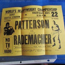 Pete Rademacher Reprint Autograph Boxing Poster - $21.19