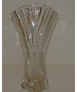 Beautiful Mikasa Lead Crystal 10 inch Vase Flores Pattern - £18.53 GBP