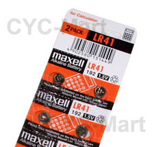 4 pcs Maxell  LR41 0% Hg  Batteries,  AG3 192 L736 Brand New FREE POST worldwide - £2.31 GBP