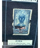 EKKO Stamp Radio Ham DXer Proof Reception American Eagle Pittsburgh PA v... - $13.81