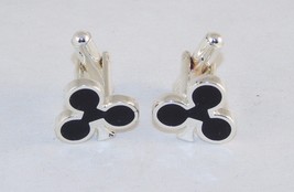 Novelty Cufflinks ~ Playing Card Suit &quot;Clubs&quot; ~ Men&#39;s Fashion Jewelry #5350130 - £7.79 GBP