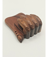 Vintage Hand; Handcarved Wooden Hand Desktop Letter / Paper Tidier - $596.03 MXN