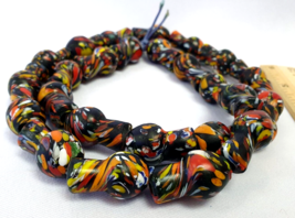 Vintage Trade Beads Very Unique bottle Shape Beaded Strand Necklace - £61.02 GBP
