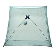 Fishing Net Foldable Folding  Nylon Fishing Net Bait Trap Cast Dip Crab Shrimp N - £65.59 GBP