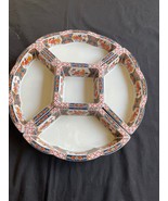 Vintage  Japanese Kutani Porcelain  Carousel Tray Food Serving Set 7pcs - £117.16 GBP