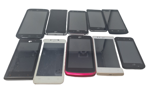 Lot of 10 Phones NYX Mobile Sky HD Lux Fly II A1 Eco Rex Zeuz HD Orbis N... - $22.46