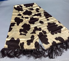 Silky Cow Print Women’s Scarf - 36x10” - $19.79