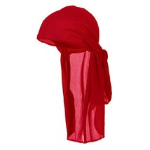 Wave Cap Tie Down Fashion Durag Cap You Choose Color Mens Womens (Red) - £5.48 GBP