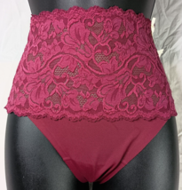 NWT Haute Contour by Spanx Luxe Thong Medium Merlot - $46.05