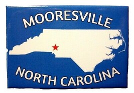 Mooresville North Carolina Blue Fridge Magnet - £5.58 GBP