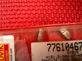 NEW Pack of 9 Sandvik Carbide Inserts Grooving # N151.2-300-25-4G H13A vh2 - $56.99