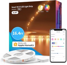 Smart Led Strip Lights, 16.4Ft.Wifi Led Strip, Color Changing, And Smartthings. - $37.96