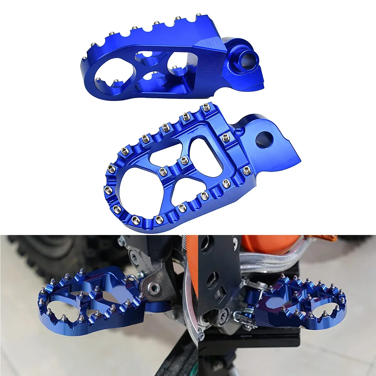 Motorcycle Footrest Footpeg Foot Pegs For Yamaha YZ 65 85 125 250 125X 250X - $34.88+