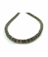 Natural Black and Brown Coconut Shell Hawaiian Beach Necklace - $259.89 MXN