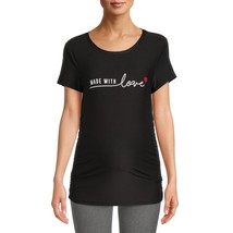 Time and Tru Women’s Maternity Graphic T-shirt Color Black Size S (4-6) - £11.67 GBP