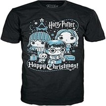 Funko Pop! Boxed Tee: Harry Potter Holiday - Ron, Hermione, Harry - XS - £16.18 GBP