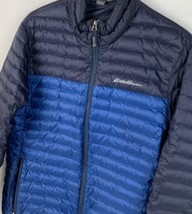 Eddie Bauer Jacket Down Fill EB700 Puffer Coat Lightweight Blue Men’s Large - £55.05 GBP