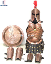 Nauticalmart300 Spartan Set Muscle Armor Helmet Leg Arm Guards Halloween Costume - £167.86 GBP