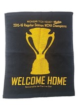 Michigan Tech 2015-16 WCHA Regular Season Champions Rally Towel MacNaughton Cup - £28.47 GBP