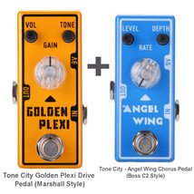 Tone City Golden Plexi Drive T7 + T11 Angel Wing Chorus Effect Pedals Micro as M - $106.00
