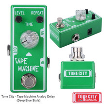 Tone City Tape Machine Delay TC-T4 EffEct Pedal Micro as Mooer Hand Made True By - $54.00
