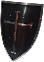 Medieval Knight Crusader Cross Templar Shield LARP Replica SCA Reenactment Warri - £101.87 GBP