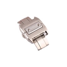 18/21mm Stainless Steel Folding Buckle Clasp For Cartier Santos Watch Band - £20.20 GBP